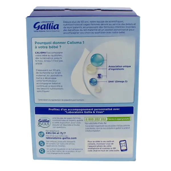 Gallia Calisma 1 Lait En Poudre 2 Sachets/600g