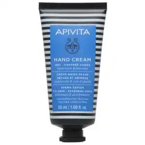 Apivita - Hand Care Crème Mains Peaux Sèches Et Abîmées - Texture Concentrée Avec Hypericum & La Cire D'abeille 50ml
