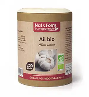 Nat&form Eco Responsable Ail Bulbe Bio Gélules B/200 à PINS-JUSTARET