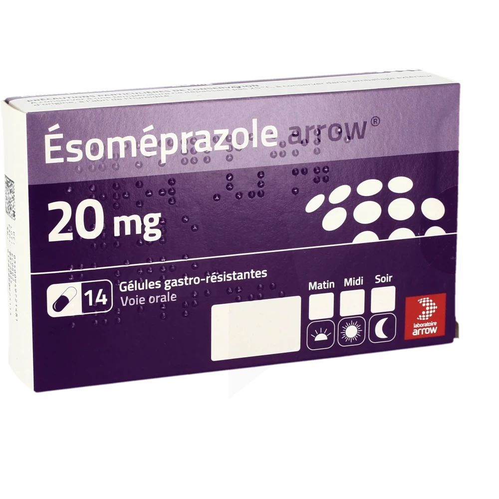 Esomeprazole Arrow 20 Mg, Gélule Gastro-résistante