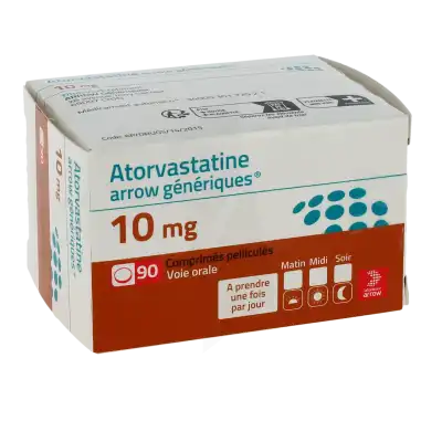 Atorvastatine Arrow Generiques 10 Mg, Comprimé Pelliculé à Casteljaloux