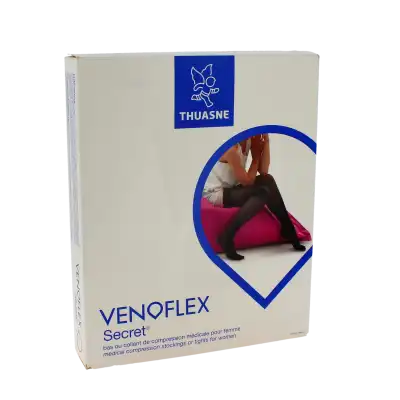 Venoflex Secret 3 Bas Cuisse Femme Noir Taille 3n à SAINT-PRIEST