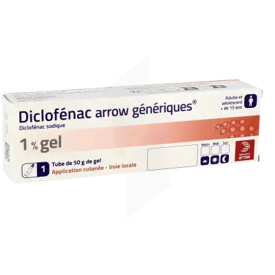 Diclofenac Arrow Generiques 1 %, Gel à VERNON