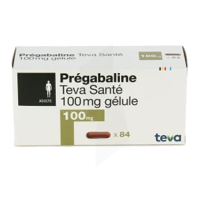 Pregabaline Teva Sante 100 Mg, Gélule