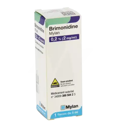 Brimonidine Viatris 0,2 % (2 Mg/ml), Collyre En Solution à Nice