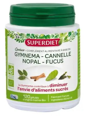 Superdiet Quatuor Bio Gélules Glycémie B/120 à VALENCE