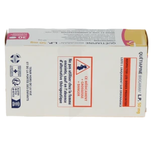 Quetiapine Biogaran Lp 50 Mg, Comprimé à Libération Prolongée