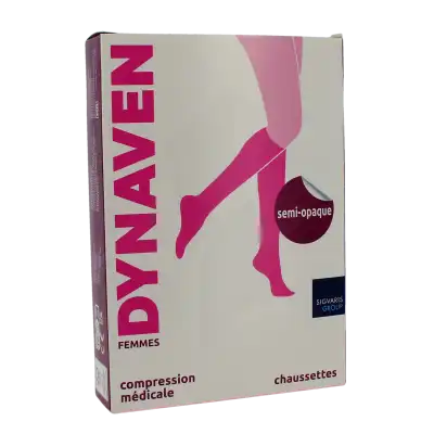 Sigvaris Dynaven Semi-opaque Chaussette Classe 2 Femme Noir Normal S+ à IS-SUR-TILLE