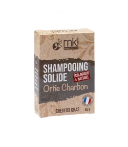 Mkl Shampooing Solide Ortie Charbon 65g