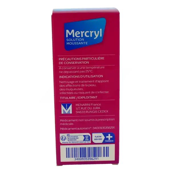 Mercryl Solution Moussante, Solution Pour Application Cutanée