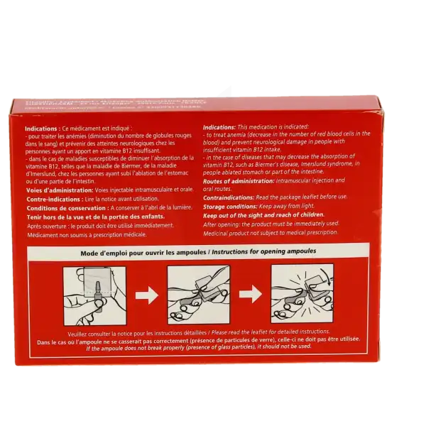 Vitamine B12 Gerda 1000 µg/4 Ml, Solution Injectable (im) Et Buvable