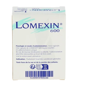 Lomexin 600 Mg Caps Molle Vaginale Plq/1