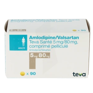 Amlodipine/valsartan Teva Sante 5 Mg/80 Mg, Comprimé Pelliculé