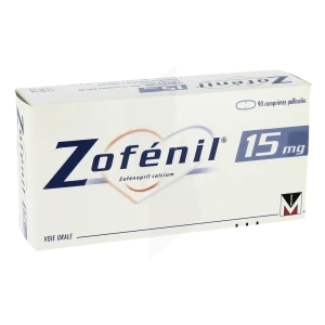 Zofenil 15 Mg, Comprimé Pelliculé