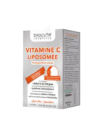 Biocyte Vitamine C Liposomée Poudre 10 Sticks à  NICE