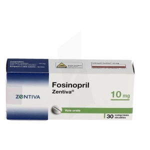 Fosinopril Zentiva 10 Mg, Comprimé Sécable