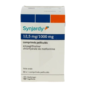 Synjardy 12,5 Mg/1000 Mg, Comprimé Pelliculé