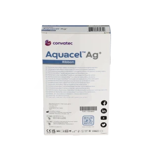 Aquacel Ag+ Mèche Pansement 2x45cm B/5