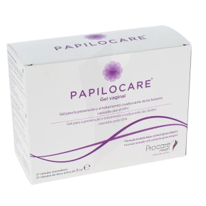 Papilocare Gel Vaginal Réépithélisant 21 Canules/5ml