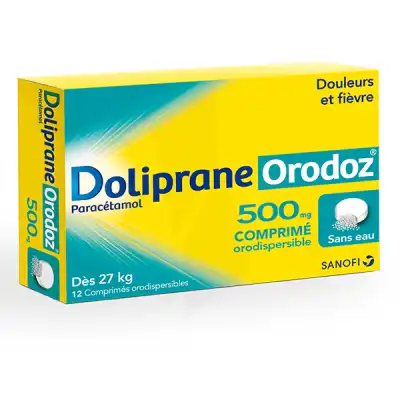 Dolipraneorodoz 500 Mg, Comprimé Orodispersible à TOURS