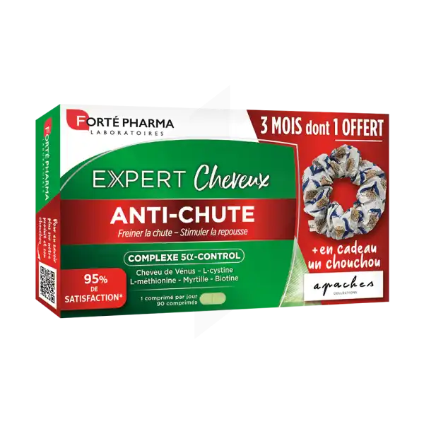 Forte Pharma Expert Anti-chute Comprimés 3b/30 + Chouchou