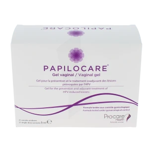 Papilocare Gel Vaginal Réépithélisant 21 Canules/5ml