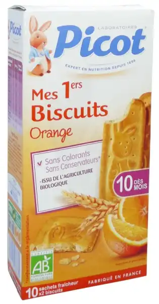 Picot Bio Biscuit Orange Mes 1ers B/20