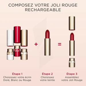 Clarins Joli Rouge Velvet Rouge à Lèvres Fini Mat 759v Woodberry Recharge/3,5g
