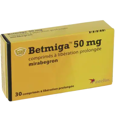 Betmiga 50 Mg, Comprimé à Libération Prolongée à NANTERRE