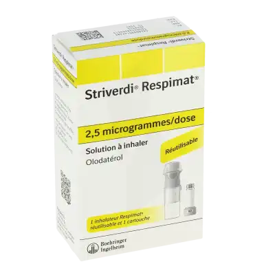 Striverdi Respimat 2,5 Microgrammes/dose, Solution à Inhaler à Eysines