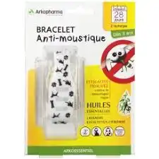 Arko Essentiel Bracelet Anti-moustique Enfant Noir/blanc à JOINVILLE-LE-PONT