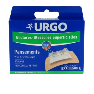 Urgo Brûlures - Blessures Superficielles Pansements Extensible Petit Format B/6