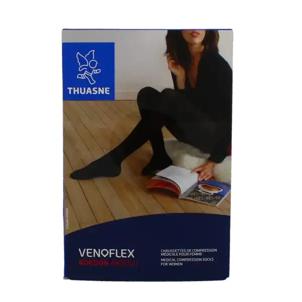 Venoflex Kokoon Absolu 2 Chaussette Femme Noir Taille 5n