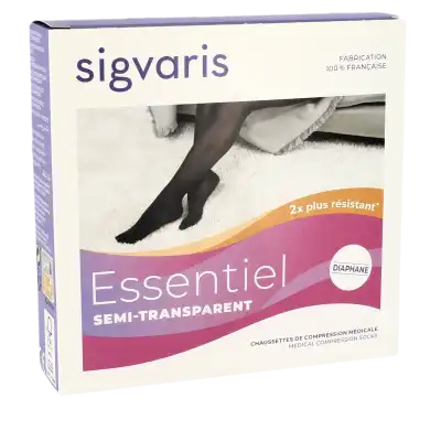 Sigvaris Essentiel Semi-transparent Chaussettes  Femme Classe 2 Naturel Medium Long à Antibes