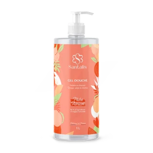 Santalis Dermo Gel Douche Pêche-abricot Fl Pompe/1l
