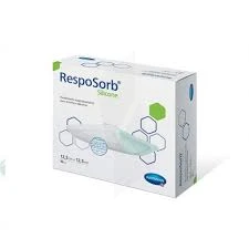 Resposorb® Silicone Pansement Hydrocellulaire Siliconé 10 X 20 Cm - Boîte De 10