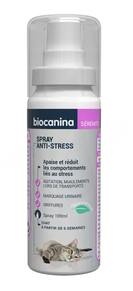 Biocanina Spray Anti-stress Chat Fl/100ml