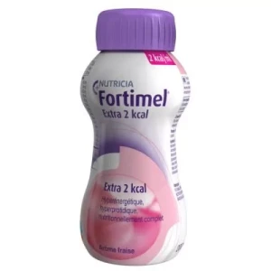 Fortimel Extra 2 Kcal Nutriment Fraise 4 Bouteilles/200ml