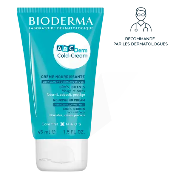 Bioderma Abcderm Cold Cream Crème Nourrissante Bébé 45ml