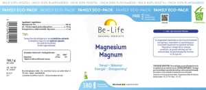 Be-life Mg Magnum Gélules B/180