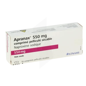 Apranax 550 Mg, Comprimé Pelliculé Sécable