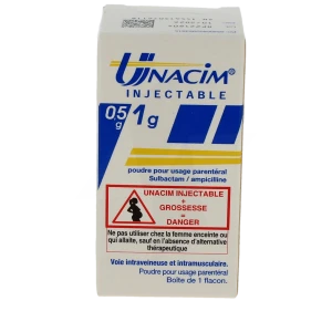 Unacim Injectable 0,5 G/1 G, Poudre Pour Usage Parentéral