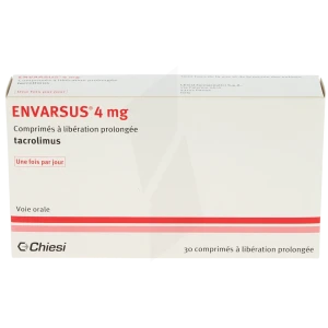 Envarsus 4 Mg, Comprimé à Libération Prolongée