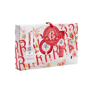 Roger & Gallet Coffret Gingembre Rouge Eau Parfumée + Savon Solide + Lait Corps + Crème Mains à VIC-FEZENSAC