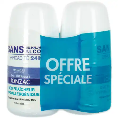 Jonzac Eau Thermale Rehydrate Déodorant Fraîcheur 24h 2roll-on/50ml
