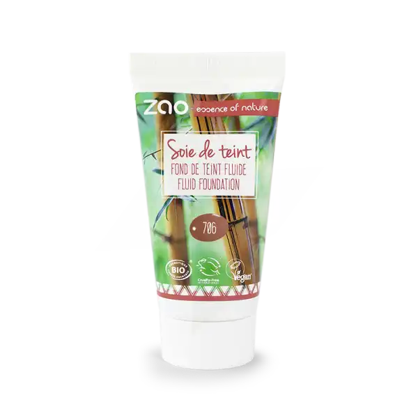 Zao Recharge Soie De Teint 706 Chocolat * 30ml