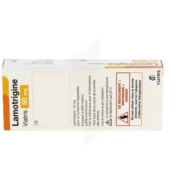 Lamotrigine Viatris 50 Mg, Comprimé Dispersible
