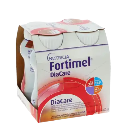 Fortimel Diacare Nutriment Chocolat 4 Bouteilles/200ml à NÈGREPELISSE