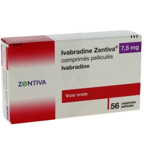 Ivabradine Zentiva 7,5 Mg, Comprimé Pelliculé