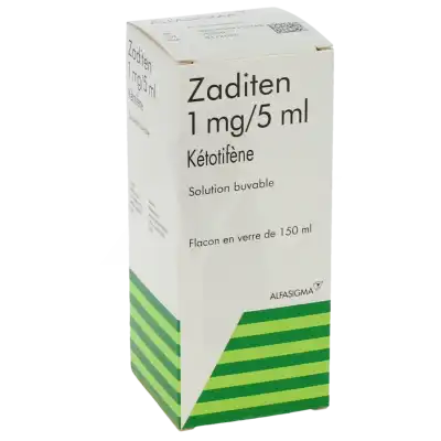 Zaditen 1 Mg/5 Ml, Solution Buvable à Casteljaloux